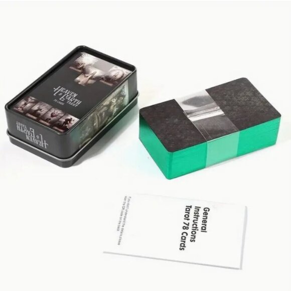 Heaven and Earth Tarot Gilded 78 Card Tarot Deck Collectible Tin NWT - Picture 3 of 3